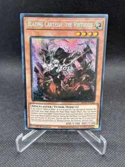 Yugioh: Blazing Cartesia, The Virtuous - MP23-EN162 Prismatic Secret Rare 1st Ed - Image 1