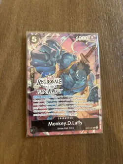 Monkey D. Luffy OP07-091 Eng ONE PIECE TCG 2024 Offline Regionals Finalist - Image 1