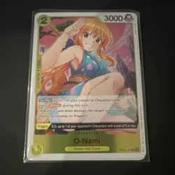 Namco One Piece O-Nami OP06-101 Rare Foil Character 3000 Power - Image 1