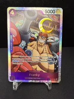 One Piece TCG Franky OP09-072 Super Rare Foil Near Mint English - Image 1