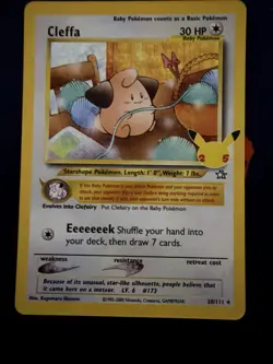 Pokemon TCG Cleffa Celebrations: Classic Collection 20/111 Holo Holo Rare - Image 1