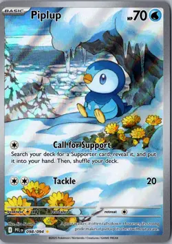 Piplup 098/094 Illustration Rare Phantasmal Flames Lightly Played Pokemon Card - Image 1