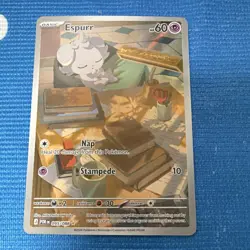 Pokemon Espurr Full Art Holo Rare 60 HP POR 095/088 English MINAMINAMI Take Card - Image 1