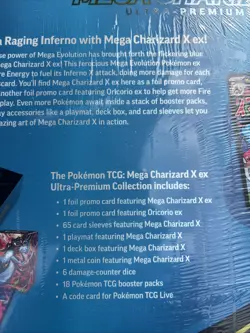 Mega Charizard EX Ultra-premium Collection Box Factory Sealed Pokemon Cards - Image 2