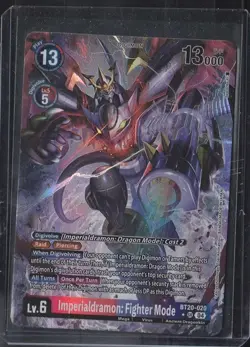 Digimon Card Game Imperialdramon: Fighter Mode BT20-020 SR Parallel - Image 1