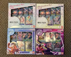 Bandai Namco One Piece Card Game Illustration Box Vol.1-4 English Set - Image 1