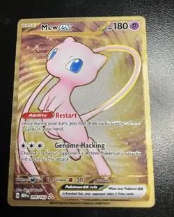 Pokemon TCG Mew EX Metal Gold NM 205/165 Scarlet & Violet 151 Promo Card - Image 1