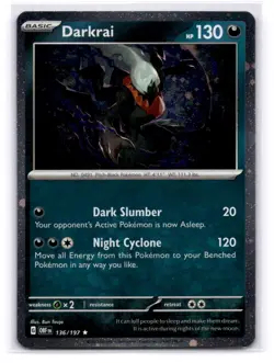 Darkrai (Cosmos Holo) Rare Miscellaneous Cards & Products 136/197 Holo LP-NM - Image 1