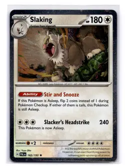 Slaking (Cosmos Holo) Miscellaneous Cards & Products 162/193 LP-NM - Image 1