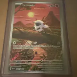 Pokemon TCG Larvesta Black Bolt Full Art Illustration Card IR 99/086 - Image 1