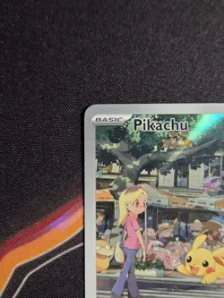 Pokemon Pikachu 173/165 Scarlet & Violet 151 Illustration Rare Full Art Holo - Image 4