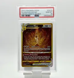 PSA 10 Arceus VSTAR (Secret) GG70/GG70 Crown Zenith Galarian Gallery Pokemon - Image 1
