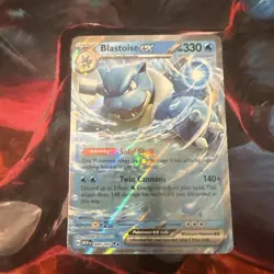 Blastoise ex 009/165 Double Rare 151 Pokemon Holo Near Mint - Image 1