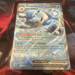Blastoise ex 009/165 Double Rare 151 Pokemon Holo Near Mint - Image 2