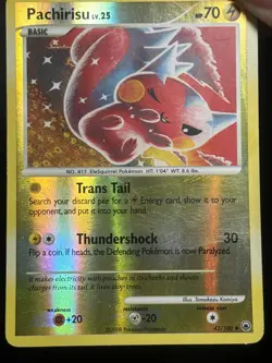 Pokemon Pachirisu Reverse Rare 2008 Majestic Dawn 43/100 Tomokazu Komiya Artwork - Image 3