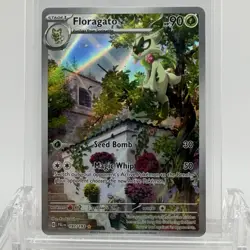 Pokemon TCG Paldea Evolved Floragato #197/193 Illustration Rare LP - Image 1
