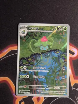 Pokemon Ivysaur 167/165 Scarlet & Violet 151 Illustration Rare Full Art Holo - Image 1