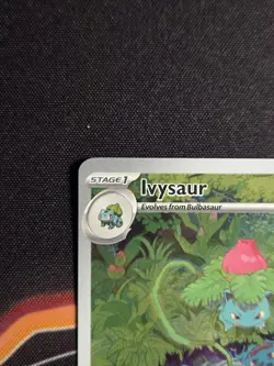 Pokemon Ivysaur 167/165 Scarlet & Violet 151 Illustration Rare Full Art Holo - Image 4