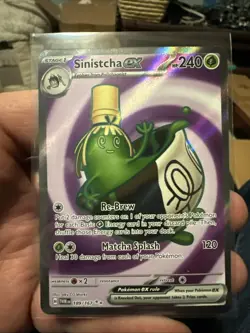 Pokemon TCG SV-Twilight Masquerade Sinistcha EX #189/167 Ultra Rare - Image 1