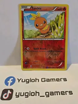 POKEMON TORCHIC 12/111 FURIOUS FISTS REVERSE HOLO LIGHT PLAYED - Image 1