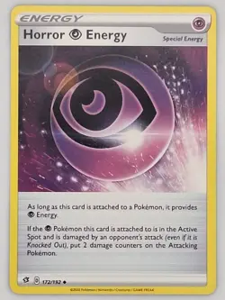 Horror Energy 172/192 Pokemon - Sword & Shield Rebel Clash MP - Image 1