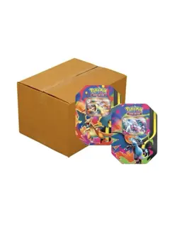 Pokemon TCG Mega Charizard Ex Tins Case of 6 SEALED - Image 1