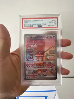 2023 POKEMON SVP EN-SV BLACK STAR PROMO 151 ULTRA-PREM COLL #053 MEW EX PSA 10 - Image 1