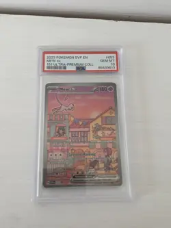 2023 POKEMON SVP EN-SV BLACK STAR PROMO 151 ULTRA-PREM COLL #053 MEW EX PSA 10 - Image 2