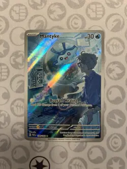 Pokemon TCG Mantyke 189/182 Illustration Rare Paradox Rift NM/M - Image 1