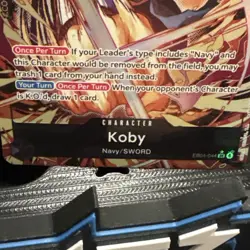 One Piece - EB04 Koby - SR Alternate Art English - Image 4