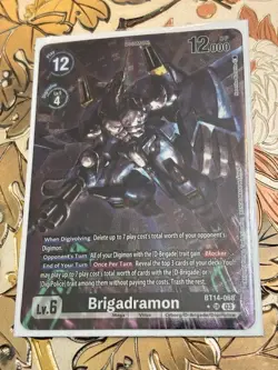 Digimon Card Game Brigadramon (Alternate Art) Super Rare Blast Ace BT14-068 SR - Image 1
