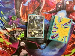 Ascended Heroes Sealed N’s Zekrom Promo Card (031), Dice, Sleeves, & Coin (D) - Image 1