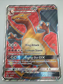 Charizard GX - (SM Black Star Promos) SM60 Jumbo Card Holo Light damaged - Image 1