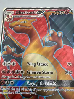 Charizard GX - (SM Black Star Promos) SM60 Jumbo Card Holo Light damaged - Image 3