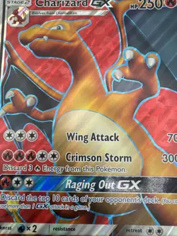 Charizard GX - (SM Black Star Promos) SM60 Jumbo Card Holo Light damaged - Image 4