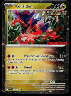 Pokemon Card - Koraidon GameStop Promo 119/162 Holo Stamped - Image 1