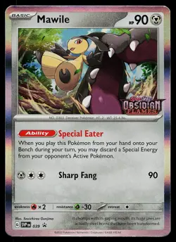 Pokemon Card - Mawile (Prerelease) Scarlet & Violet Promo 039 Holo Promo - Image 1