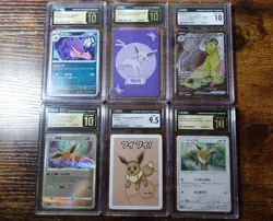 Pokemon CGC 10 Pristine Slab Lot of 6 Eevee, Gengar, Espeon Pokemon Cards Graded - Image 1