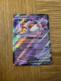Latias EX 076/191 Sv08: Surging Sparks NM Double Rare Pokemon TCG - Image 1