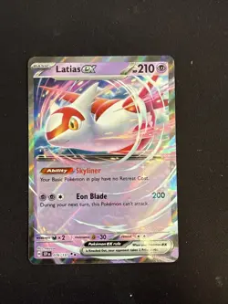Pokemon TCG Surging Sparks Latias EX Double Rare Holo Card 076/191 NM Condition - Image 1
