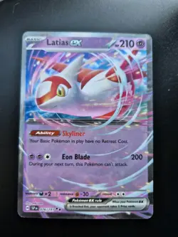 Pokemon TCG Surging Sparks Latias EX Double Rare Holo Card 076/191 NM Condition - Image 1