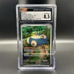 Pokemon TCG Snorlax 051 Sv: Scarlet & Violet Promo Holo CGC 8.5 English - Image 1