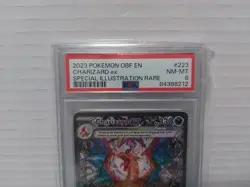 2023 POKEMON OBF EN-OBSIDIAN FLAMES SPECIAL ILLUSTRATION RARE CHARIZARD EX PSA 8 - Image 2