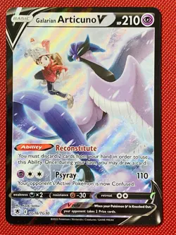 Galarian Articuno v Astral Radiance Trainer Gallery TG16/TG30 Pokemon NM - Image 1