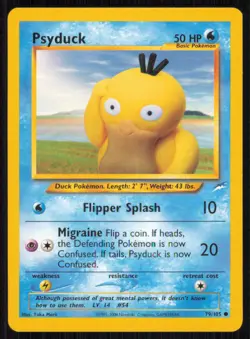 Psyduck 79/105 Common Neo Destiny Pokemon Unlimited Lightly Played - Image 1