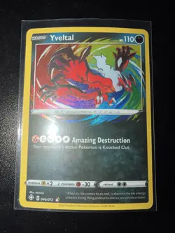 Yveltal 46/72 Pokemon TCG Shining Fates Amazing Rare Holo - Image 1