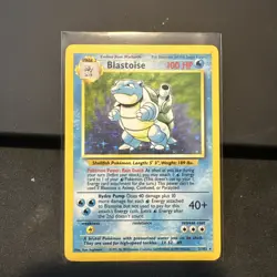 1999 Pokemon Base Set Blastoise Holo 2/102 Unlimited MP WOTC - Image 1