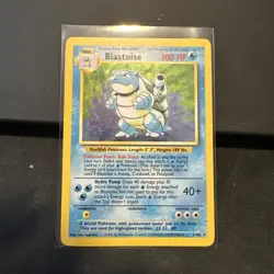 1999 Pokemon Base Set Blastoise Holo 2/102 Unlimited MP WOTC - Image 2