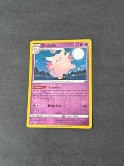 TCG Pokemon Clefable Holo Rare Reverse Holo Rebel Clash 75/192 - Image 1