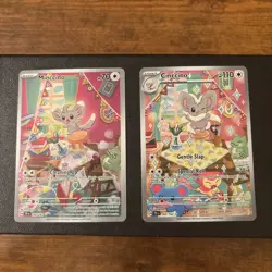 Minccino 182/162 & Cinccino 183/162 Temporal Forces IR Set Pokemon TCG - Image 1